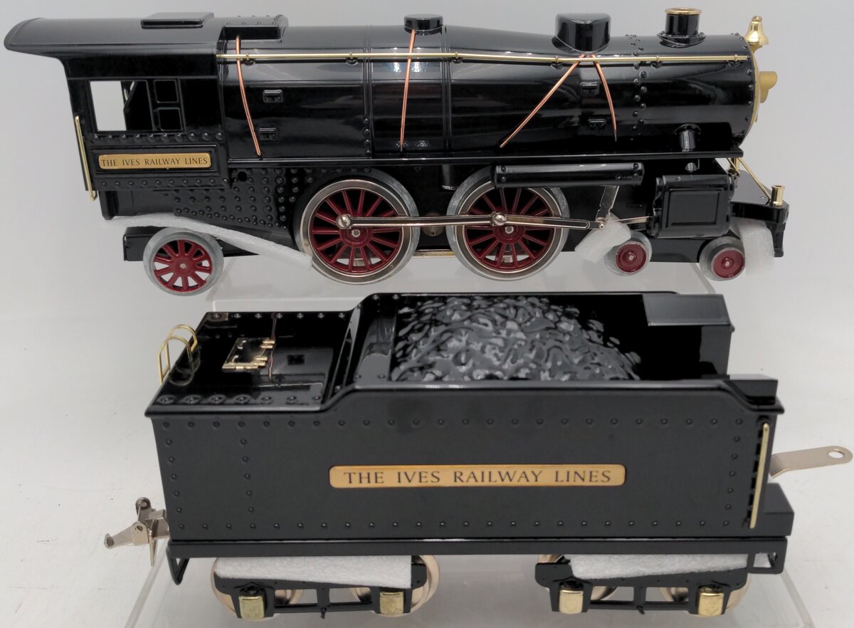 MTH 10-1342-1 Standard Gauge Ives Steamer W/ PS 3.0 Black EX/Box