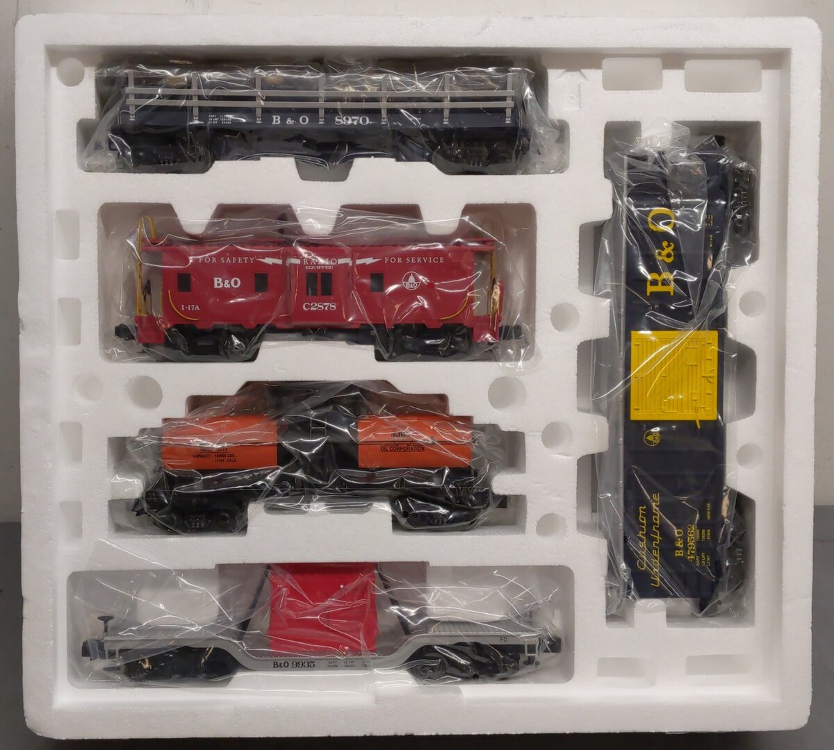 MTH 20-80004A O Gauge Baltimore & Ohio F-3 ABA Diesel Freight Train Set w/PS 2.0 NIB