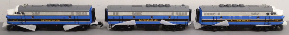 MTH 20-80004A O Gauge Baltimore & Ohio F-3 ABA Diesel Freight Train Set w/PS 2.0 NIB