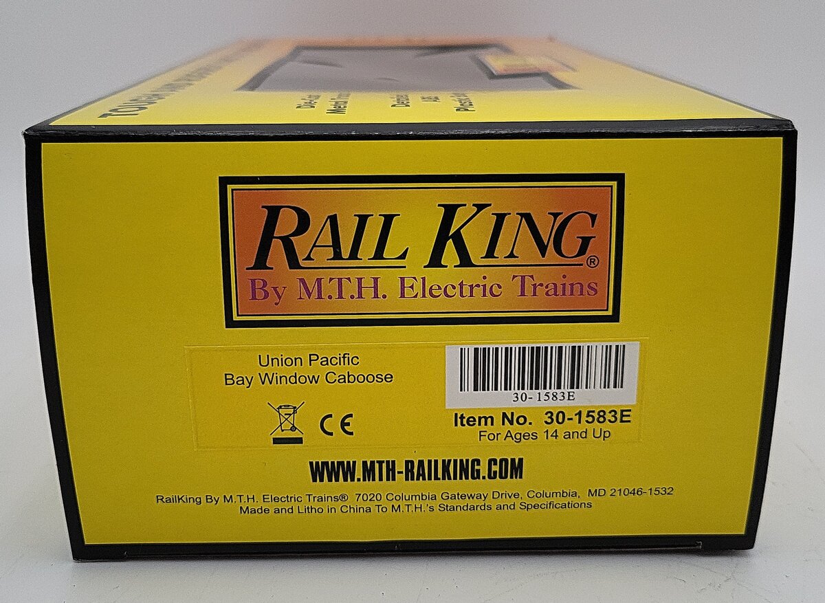 MTH 30-1583E Union Pacific Bay Window Caboose NIB