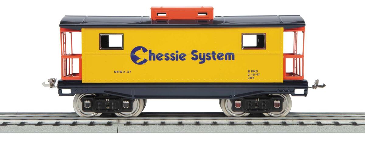 MTH 11-30192 Std. Gauge NO. 217 Illuminated Caboose Chessie MT/Box