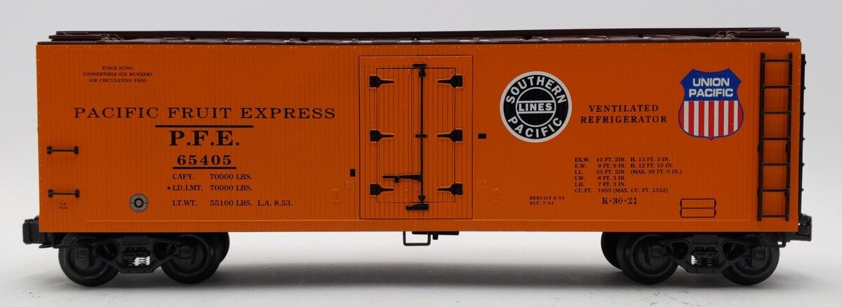 K-Line K762-2114 O Gauge Pacific Fruit Express Reefer Car #65405 LN/Box