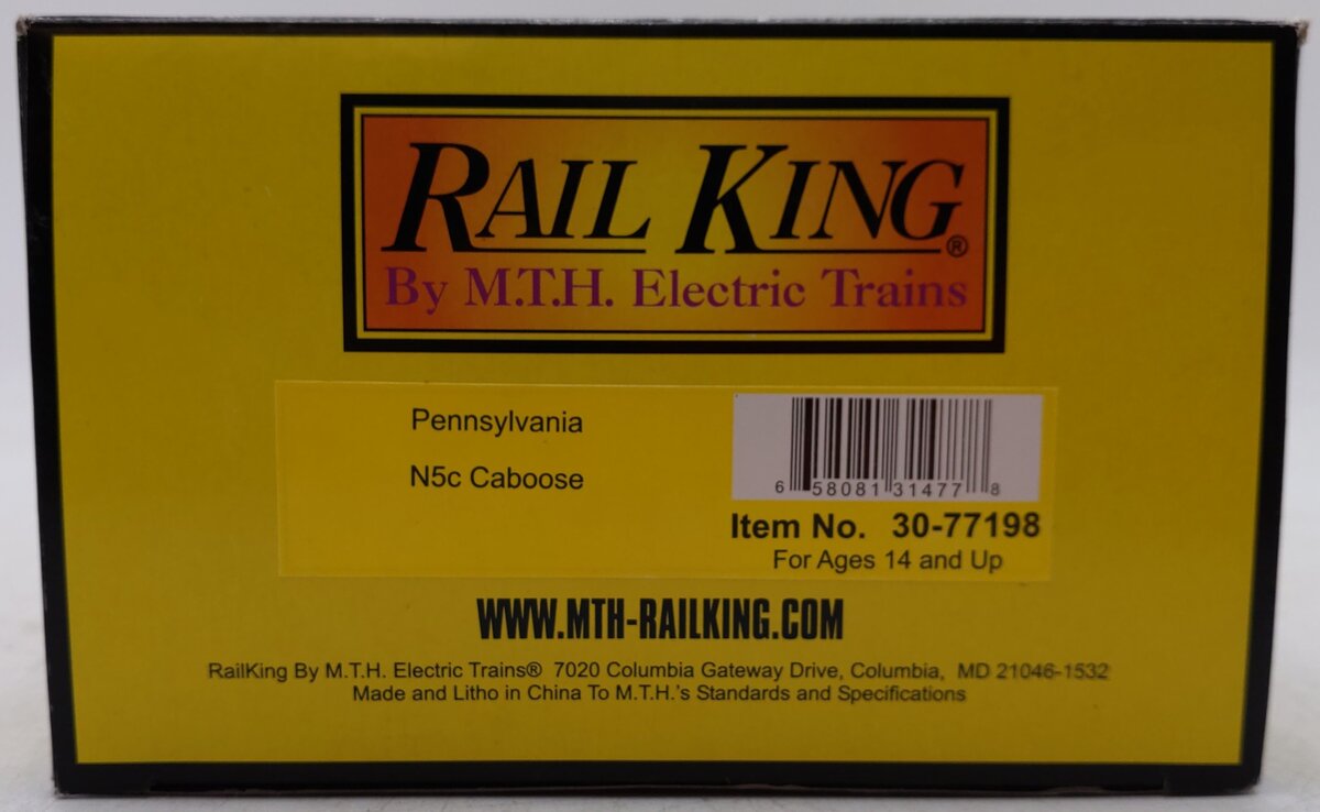 MTH 30-77198 O Gauge Pennsylvania N5c Caboose #477822