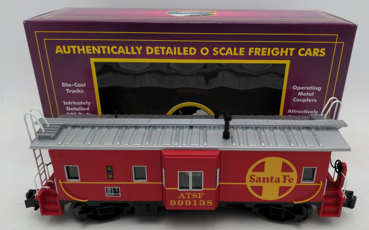 MTH 20-91097 O-Gauge Santa Fe Bay Window Caboose #999138 EX/Box