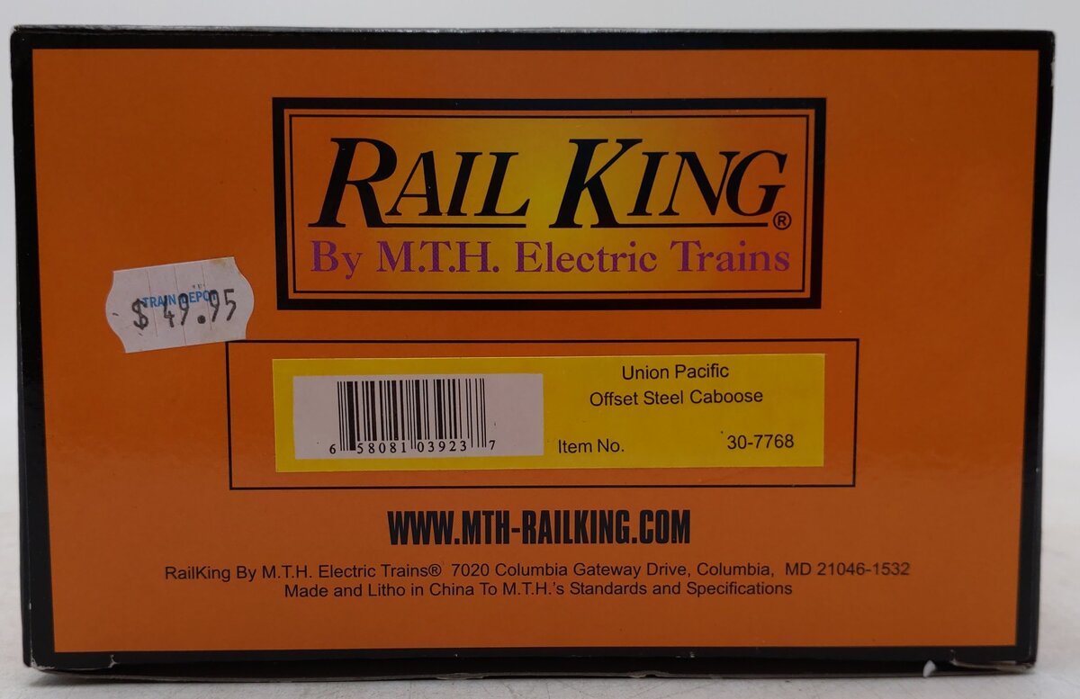 MTH 30-7768 O Gauge Union Pacific Steel Caboose #25738 EX/Box
