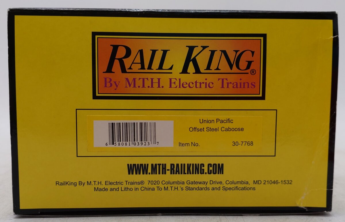 MTH 30-7768 O Gauge Union Pacific Steel Caboose #25738 EX/Box
