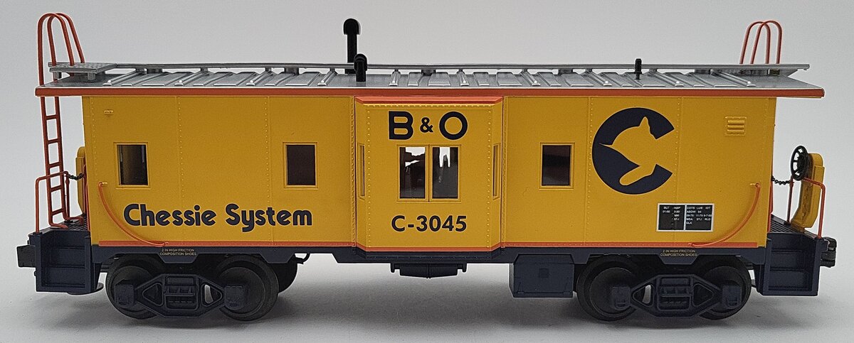 MTH 20-91038 O Gauge Chessie Bay Window Caboose #C-3045 EX/Box