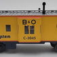 MTH 20-91038 O Gauge Chessie Bay Window Caboose #C-3045 EX/Box