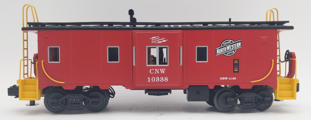 MTH 20-91094 O Gauge Chicago & Northwestern Bay Window Caboose #10338 EX/Box