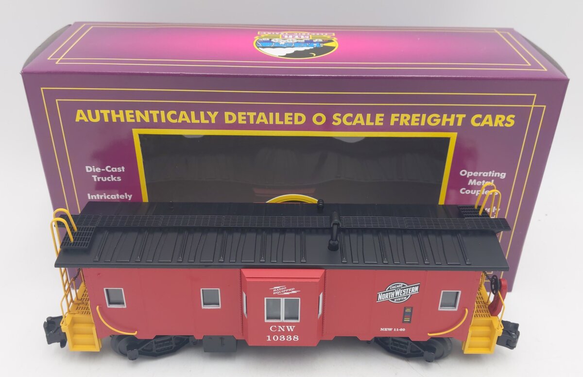 MTH 20-91094 O Gauge Chicago & Northwestern Bay Window Caboose #10338 EX/Box