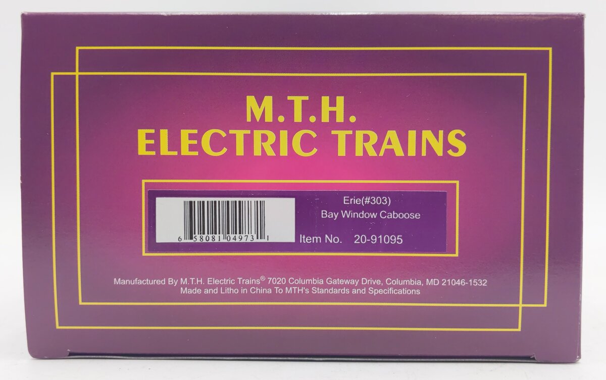 MTH 20-91095 Erie Caboose #C303 NIB