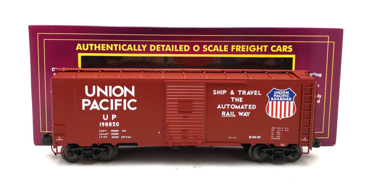 MTH 20-93613 O Union Pacific 40' AAR Boxcar #198850 NIB