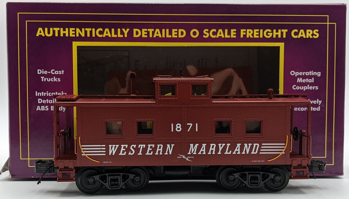 MTH 20-91368 Western Maryland Center Cupola Steel Caboose #1871 NIB