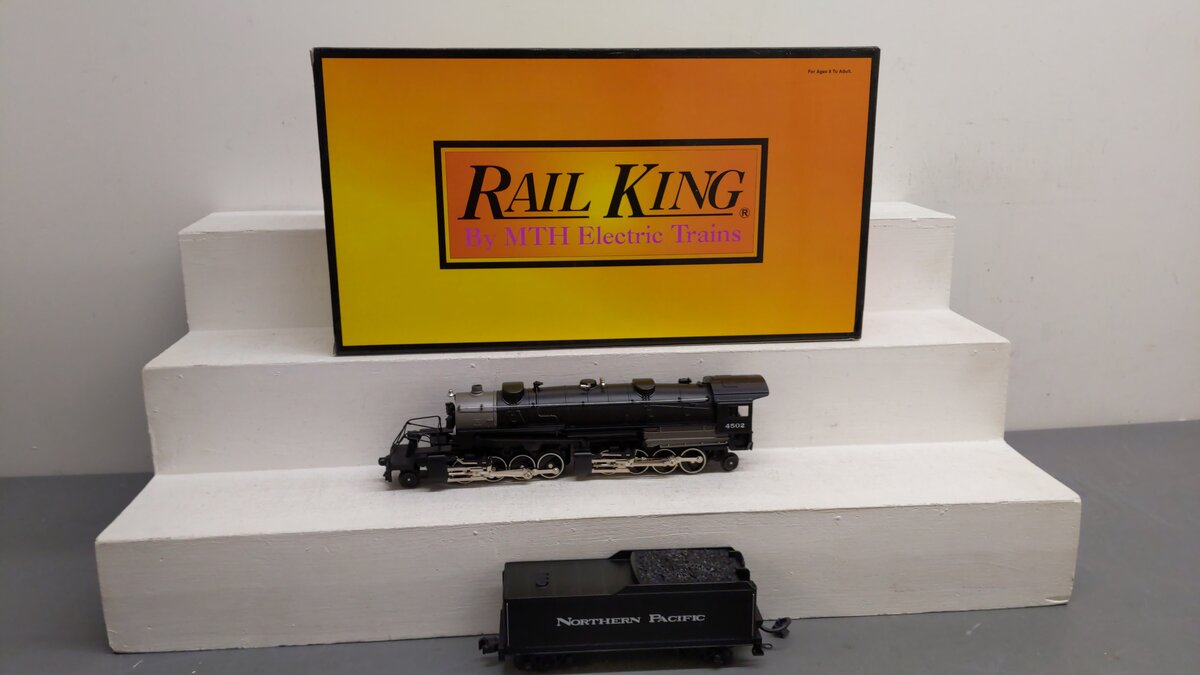 MTH 30-1157-1 O Gauge NP 2-8-8-2 Mallet Steam Locomotive & Tender w/PS1 #4502 EX/Box
