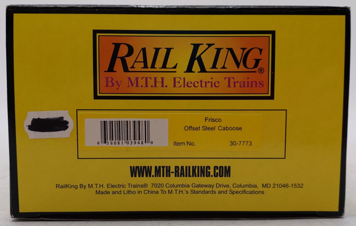 MTH 30-7773 O Gauge Frisco Offset Steel Caboose Car #X250 EX/Box