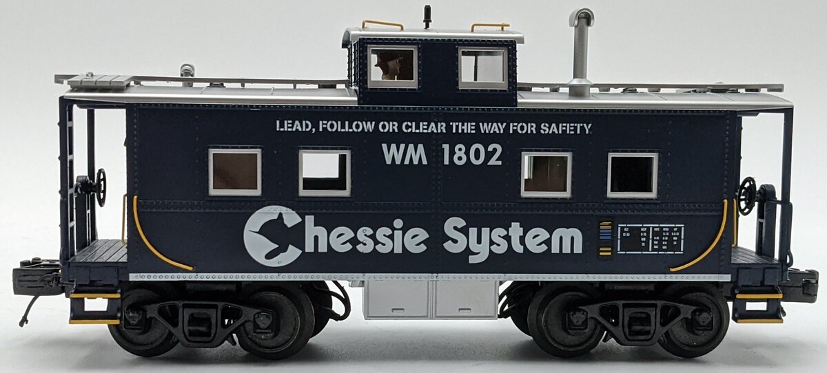 MTH 20-91367 O Chessie Center Cupola Steel Caboose #1802 NIB