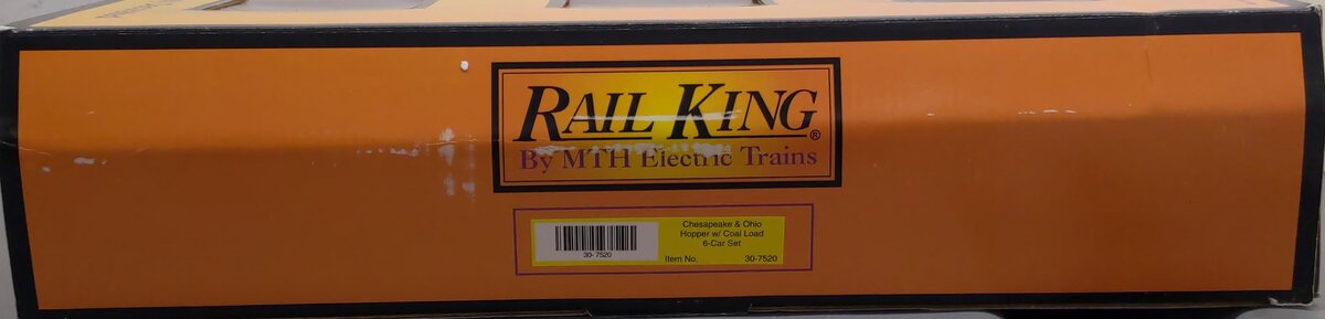 MTH 30-7520 O Chesapeake & Ohio Quad Hopper 6-Car Set LN/Box