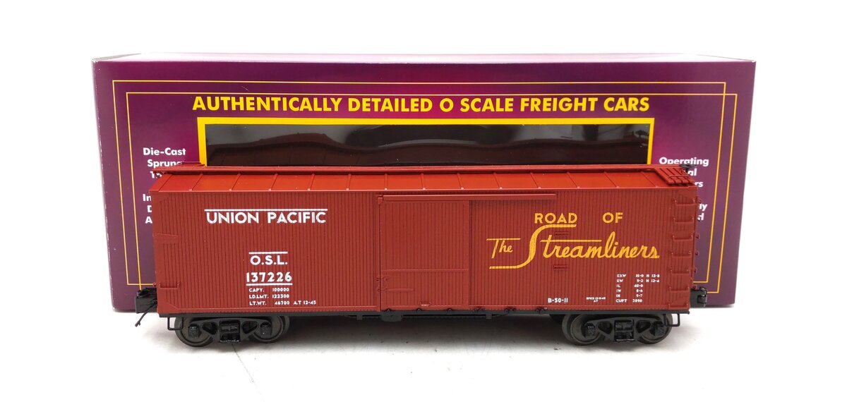 MTH 20-93590 O Union Pacific 40'' USRA Double Sheathed Boxcar #137226 NIB