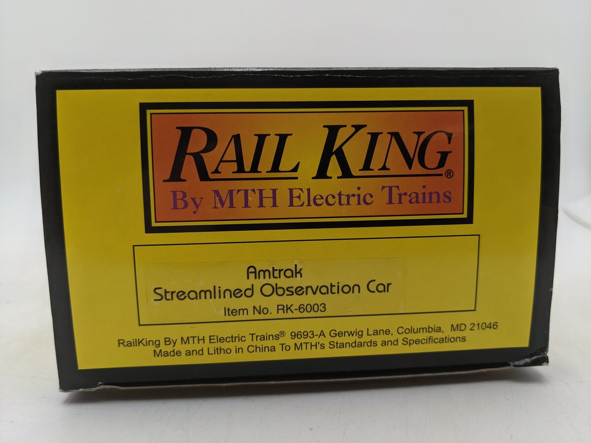 MTH 30-6003 O Gauge Amtrak 