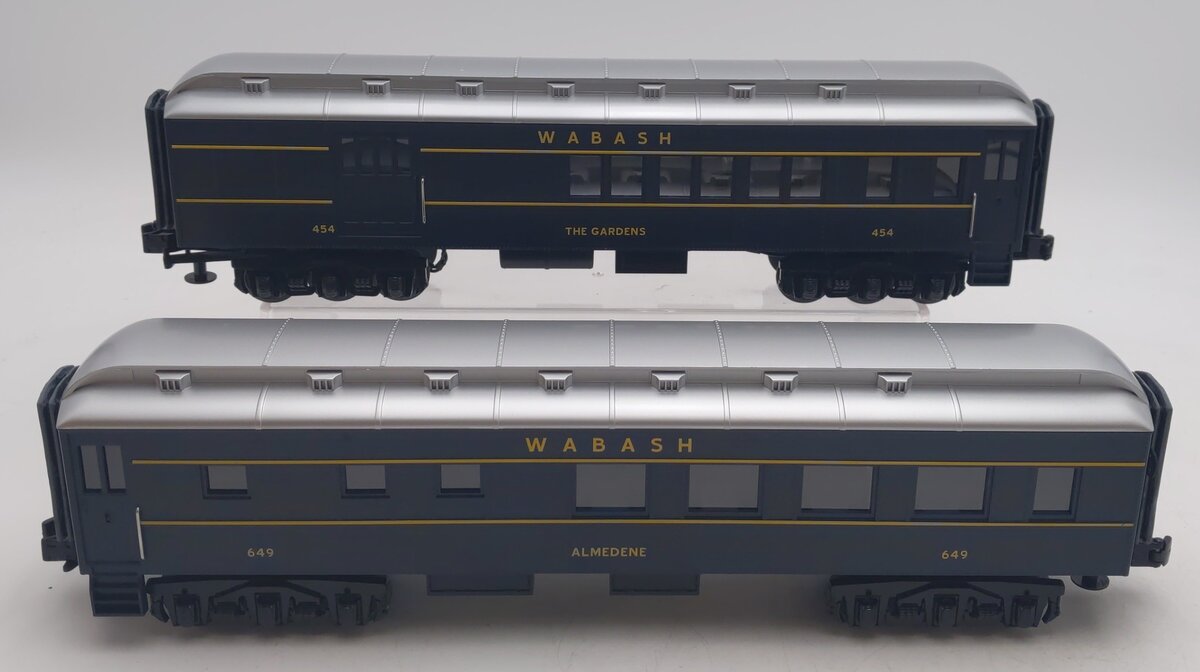 MTH 30-6263 O Wabash RailKing Madison Combo/Diner Set (Set of 2) NIB