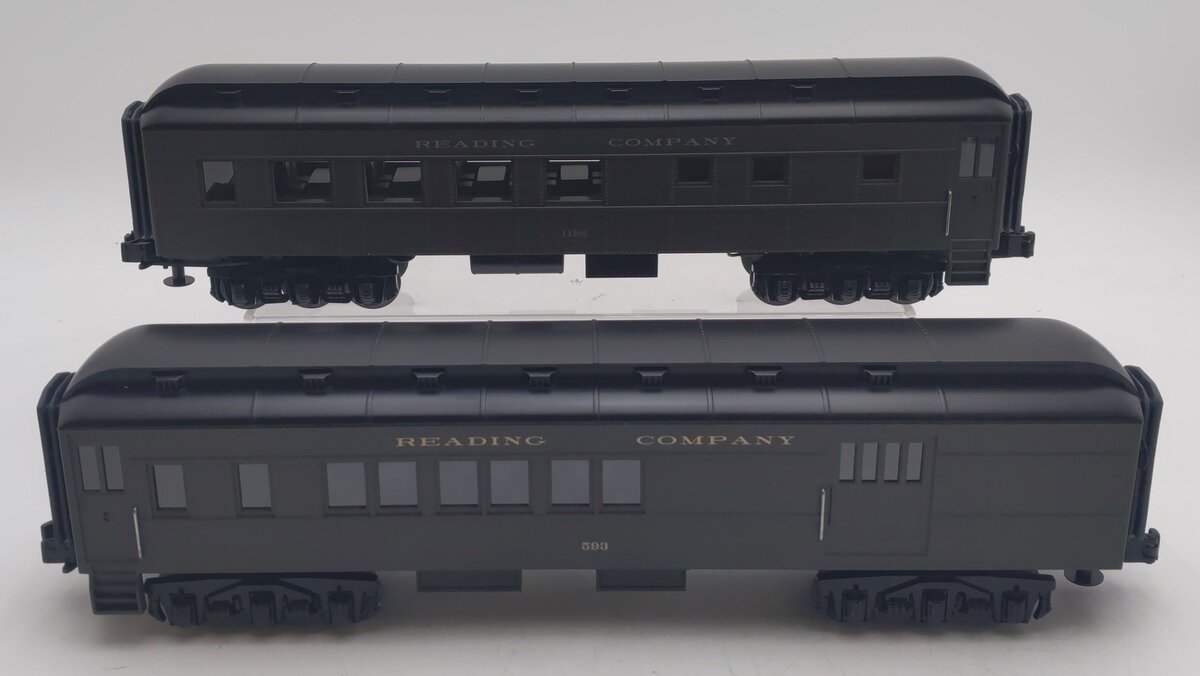 MTH 30-6268 O Reading RailKing O-27 Madison Combo/Diner Set (Set of 2) NIB