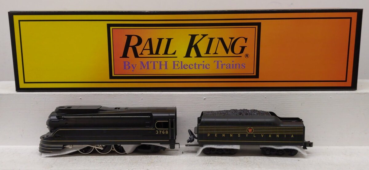 MTH 30-1118-1 O PRR 4-6-2 K-4s Torpedo Steam Locomotive & Tender #3768 w/PS1 LN/Box