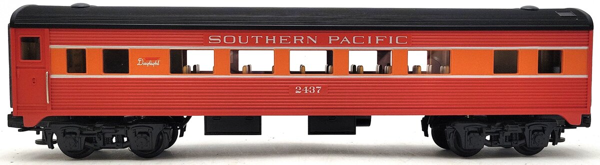 MTH 30-6062 O Gauge Southern Pacific O27 Streamlined Coach Car #2437 LN/Box