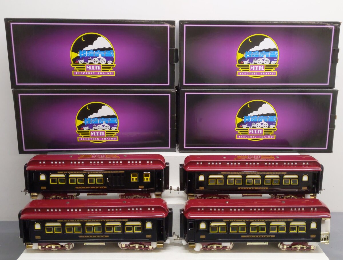 MTH 10-5101 Std. Gauge Ives Black Diamond 4-Car Passenger Set EX/Box