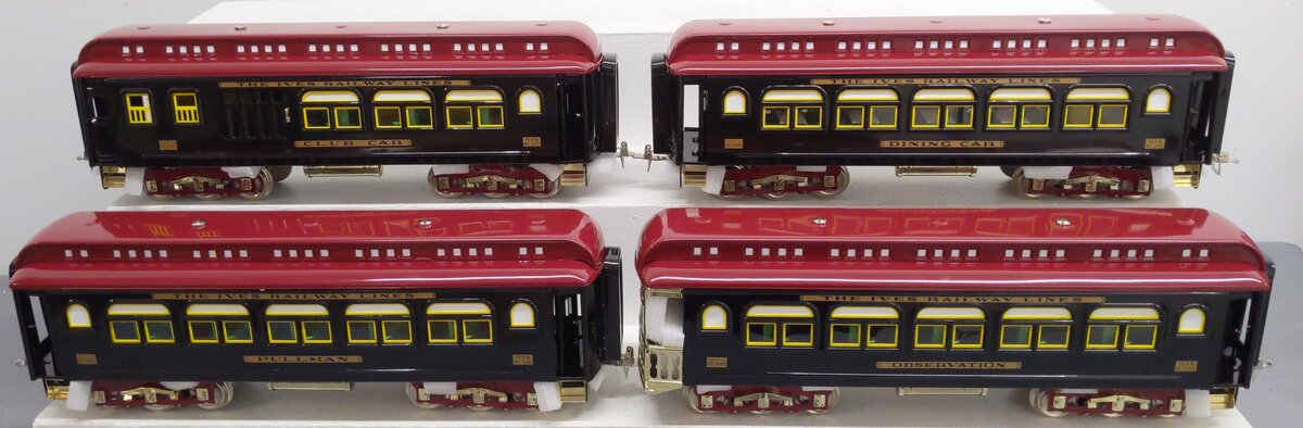 MTH 10-5101 Std. Gauge Ives Black Diamond 4-Car Passenger Set EX/Box