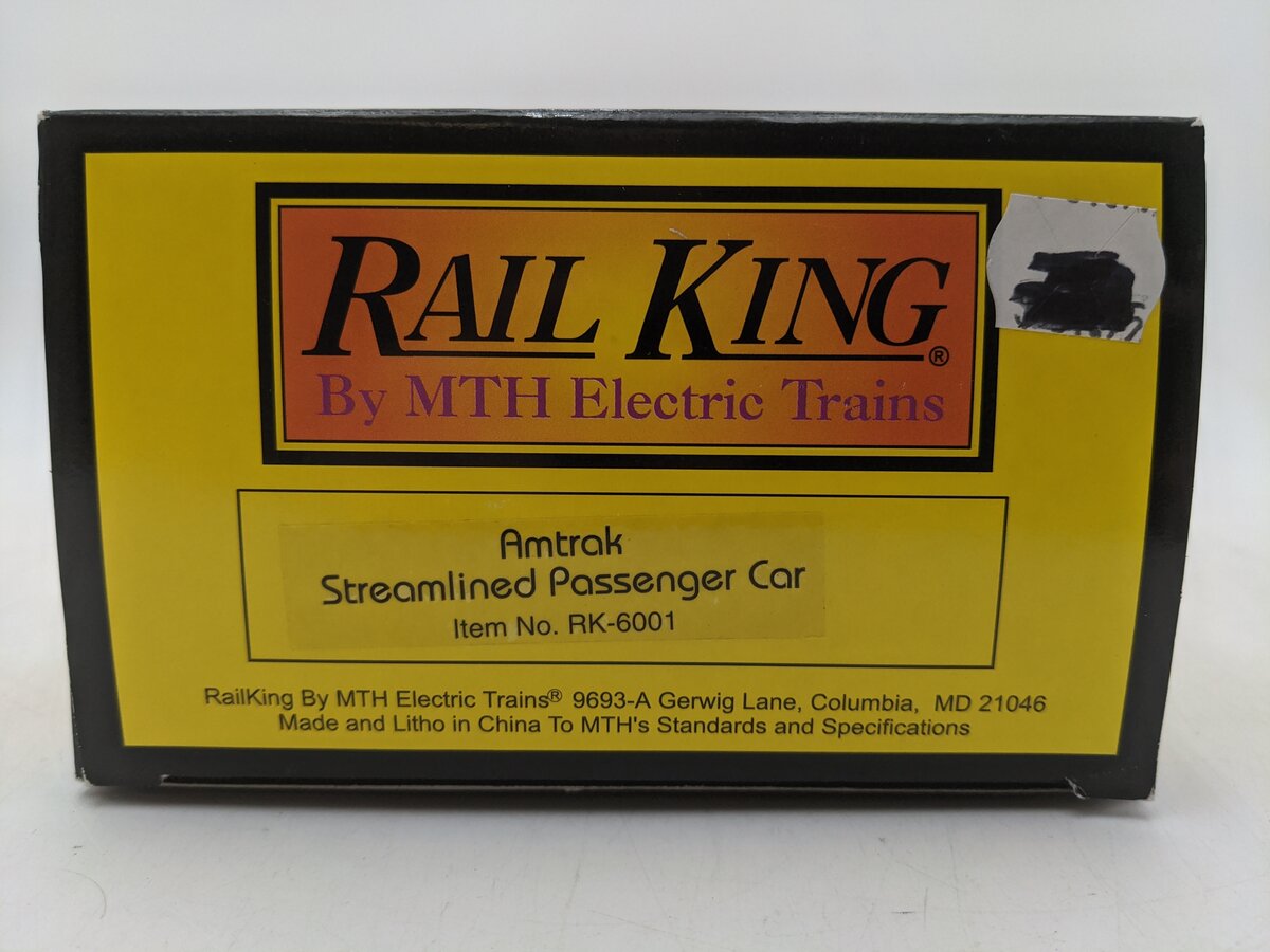 MTH 30-6001 O Gauge Amtrak "Baltimore" Coach Passenger Car EX/Box