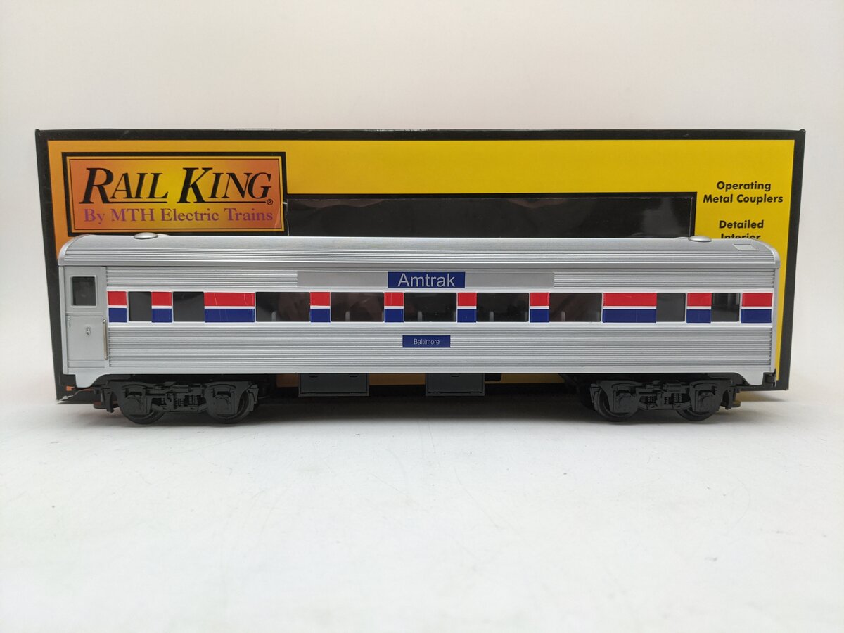 MTH 30-6001 O Gauge Amtrak "Baltimore" Coach Passenger Car EX/Box