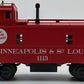 MTH 20-91043 O Gauge Minneapolis & St.Louis Caboose #1113 NIB