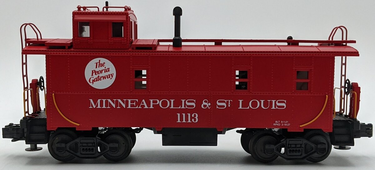 MTH 20-91043 O Gauge Minneapolis & St.Louis Caboose #1113 NIB