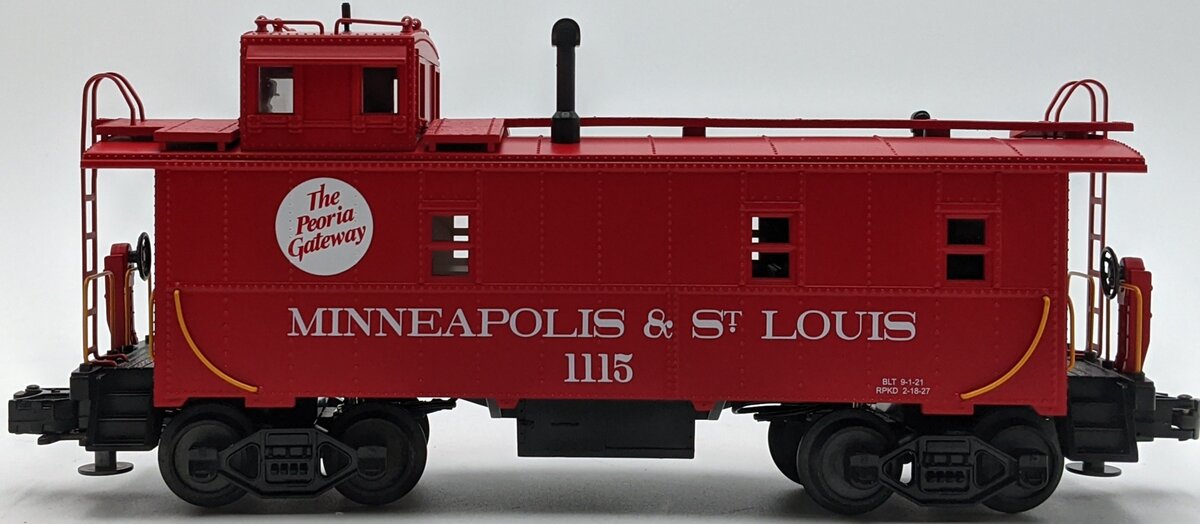 MTH 20-91043 O Gauge Minneapolis & St.Louis Caboose #1115 NIB