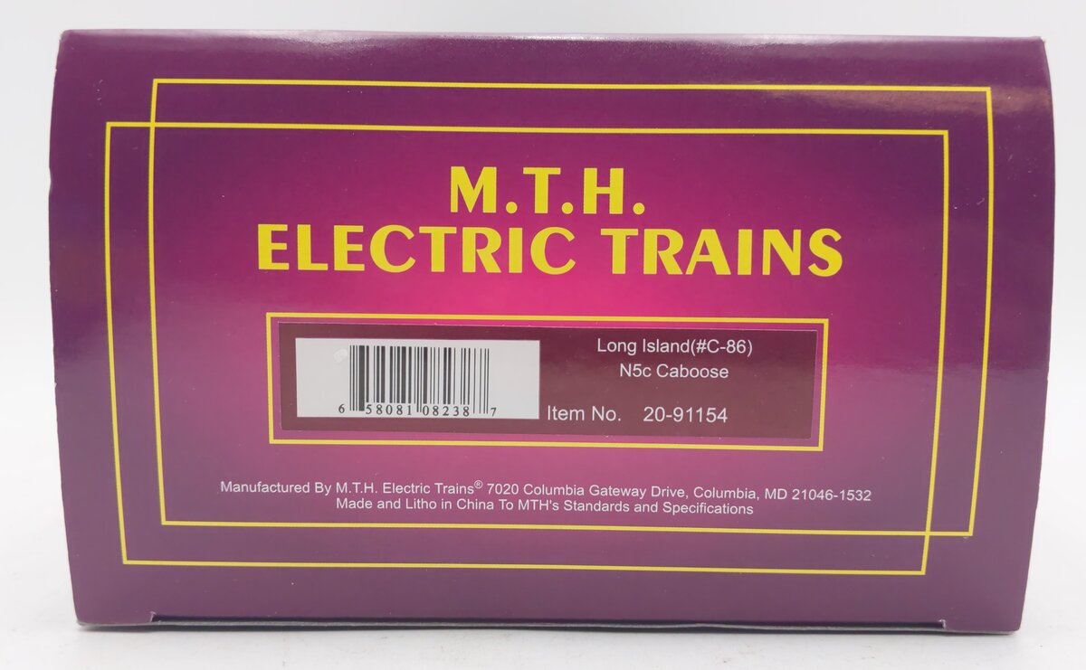 MTH 20-91154 O Gauge Long Island N5c Caboose #C-86 NIB