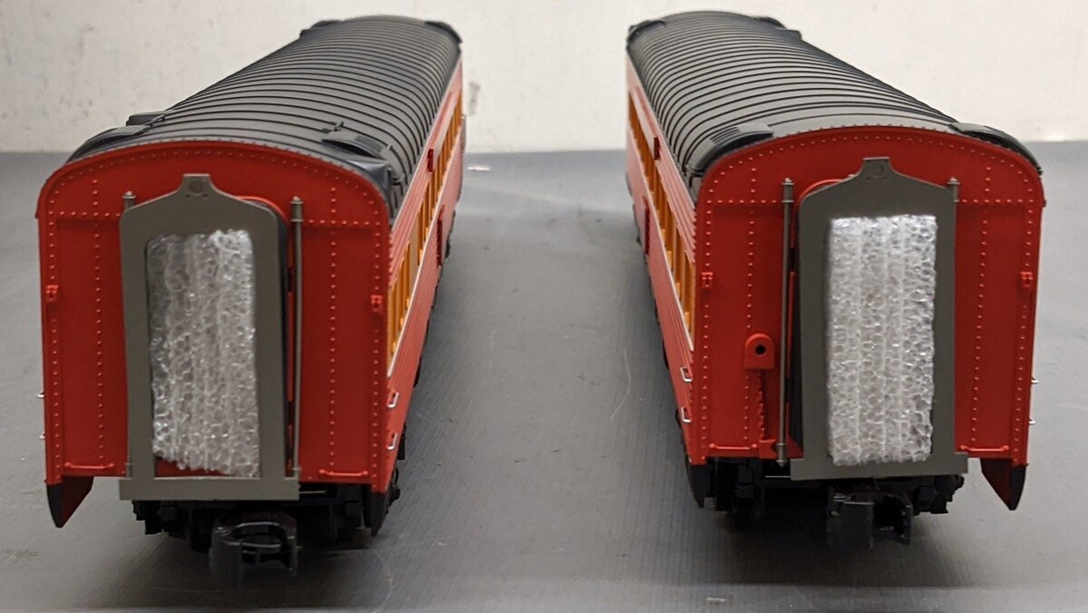 MTH 20-66216 O SP 70' Streamlined Slpr/Diner Passenger Car Set (Set of 2) VG/Box