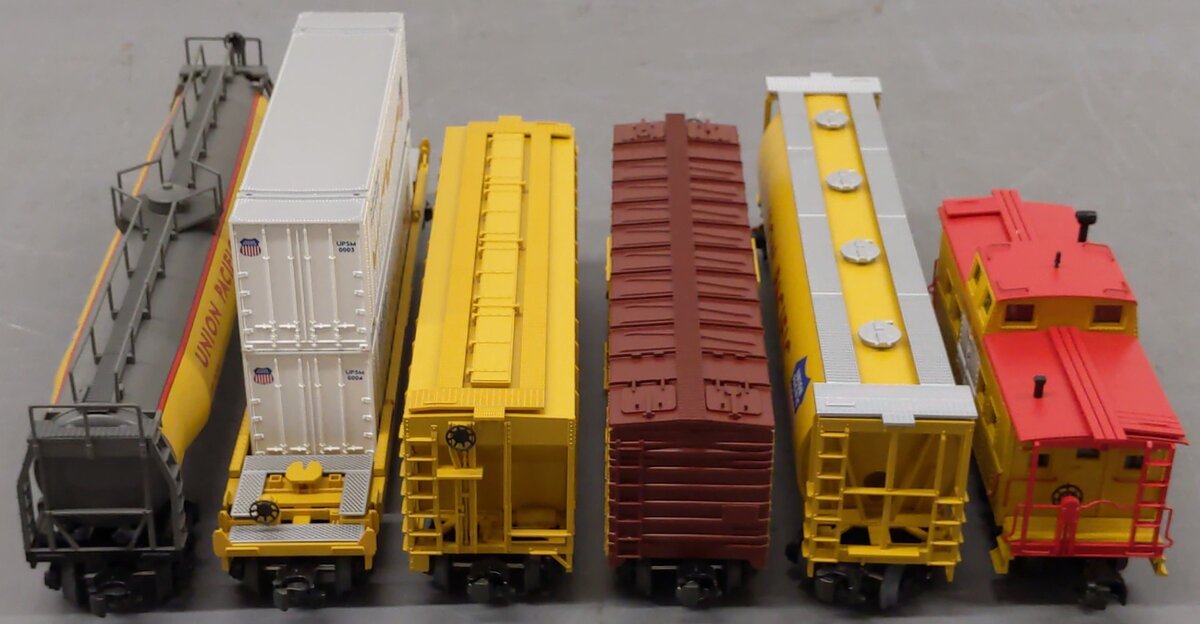 MTH 30-7005 O Union Pacific RailKing Freight Car Set (Set of 6) EX/Box