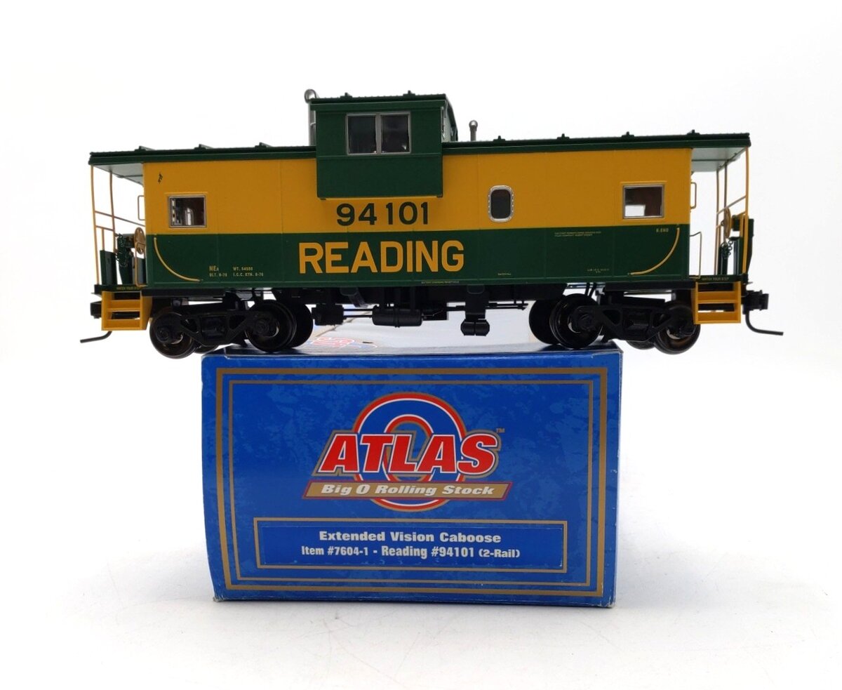 Atlas 7604-1 O Gauge Reading Extended Vision Caboose #94101 [2-Rail] LN/Box