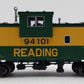 Atlas 7604-1 O Gauge Reading Extended Vision Caboose #94101 [2-Rail] LN/Box