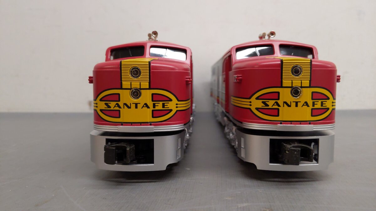 MTH 30-2150-1 Santa Fe Alco PA AA Diesel Engine Set w/PS1 #64/69 EX/Box