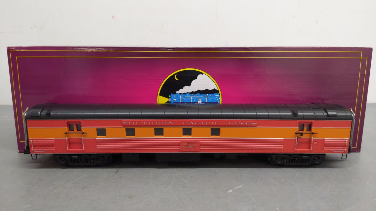 MTH 20-68217 Southern Pacific Lines 70' ABS RPO Passenger Car (Ribbed) EX/Box