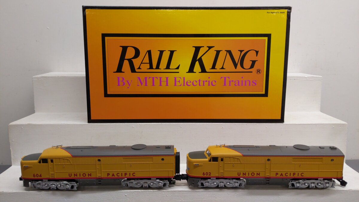 MTH 30-2218-1 UP Alco PA AA Diesel Engine Set w/PS2 #602/604 EX/Box