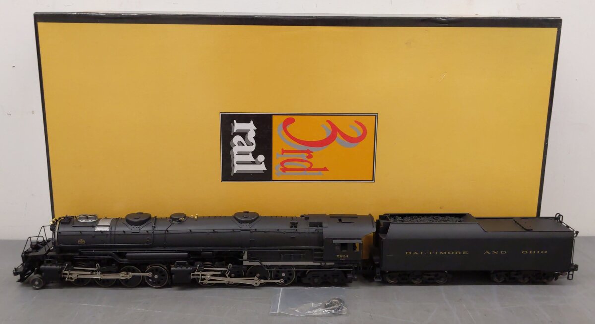 Sunset Models 7624 3rd Rail Brass B&O 2-8-8-4 Steam Locomotive w/ Tender #7624 LN/Box