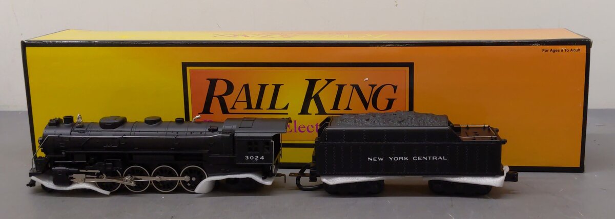 MTH 30-1165-1 O NYC 4-8-2 L3 Mohawk Steam Locomotive & Tender w/PS2 #3024 NIB