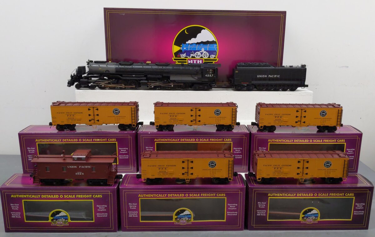 MTH 20-3415-1 O UP 4-8-8-4 Big Boy Speciality Freight Set w/PS 2.0 (Set of 7) LN/Box