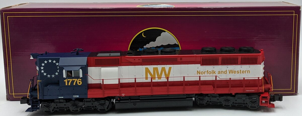 MTH 20-20292-1 O Gauge N&W SD45 Diesel Engine #1776 with PS 3.0 (Hi-Rail Wheels) NIB