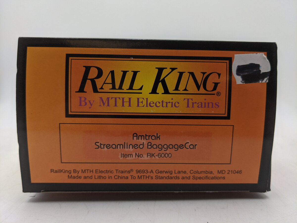 MTH 30-6000 O Gauge Amtrak "New York" Streamlined Baggage Car EX/Box