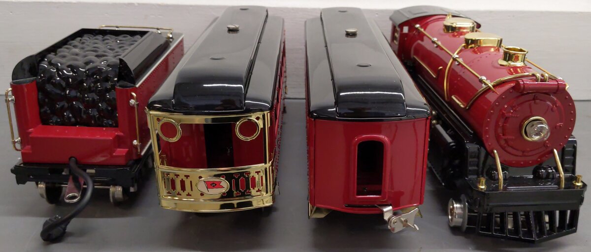 MTH 10-1298-1 Lehigh Valley Std Gauge Steam Passenger Train Set w/PS 2.0 #384 EX/Box