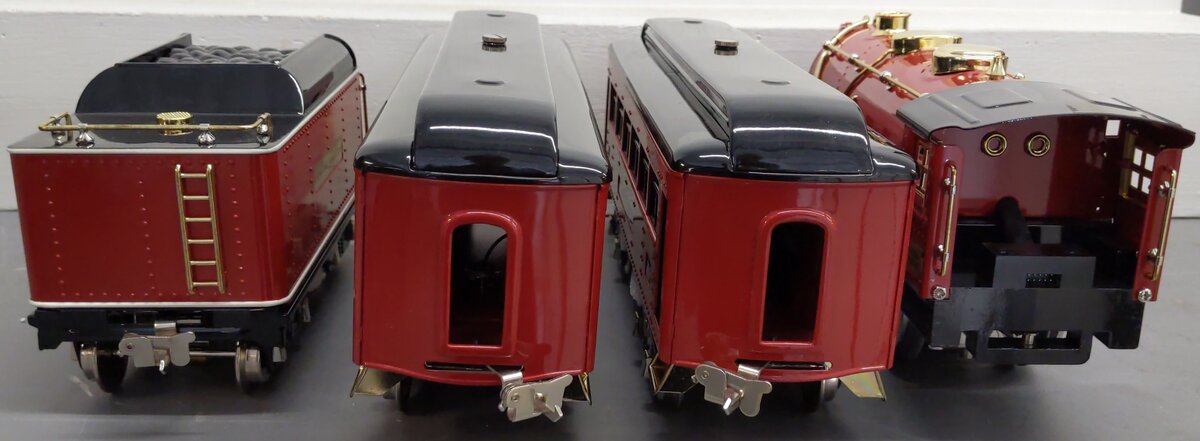 MTH 10-1298-1 Lehigh Valley Std Gauge Steam Passenger Train Set w/PS 2.0 #384 EX/Box