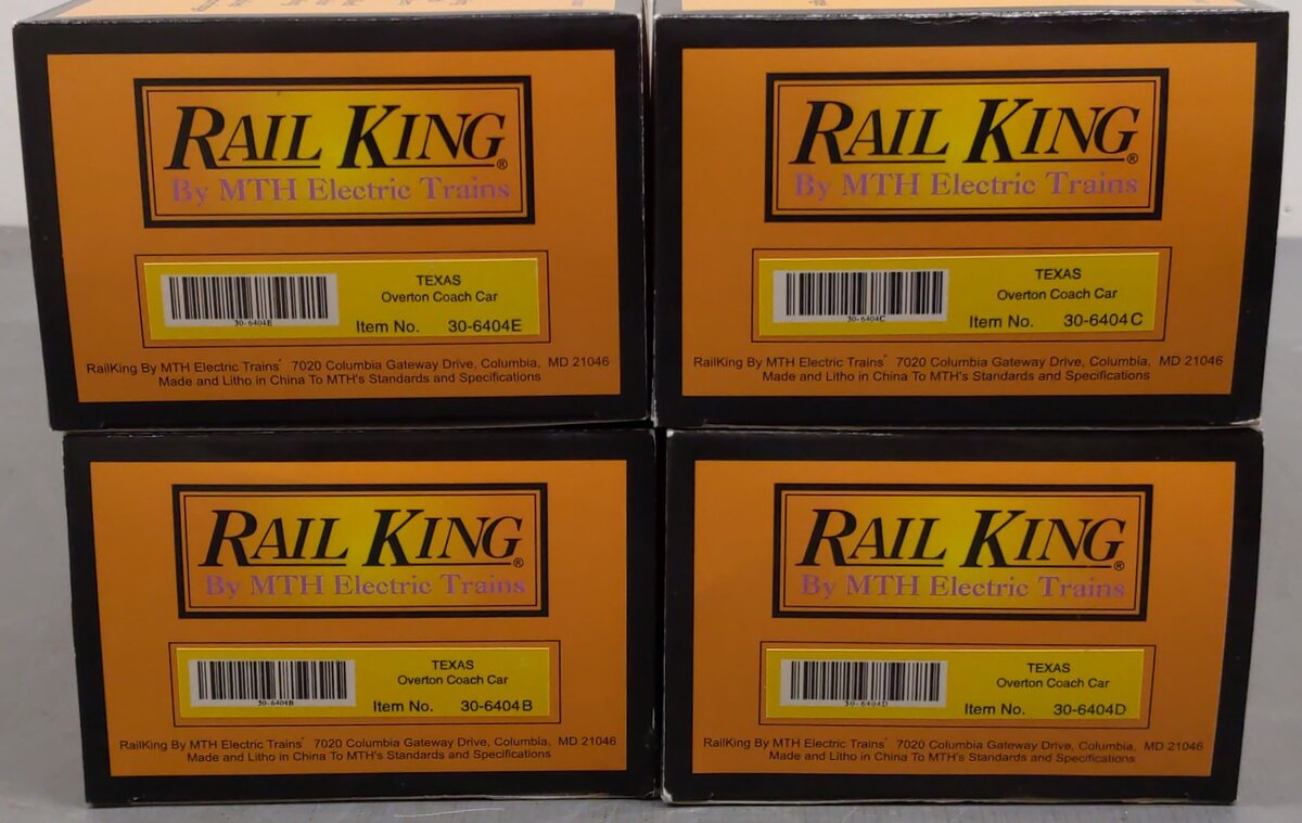 MTH 30-6404 O Gauge Western & Atlantic Railroad "Texas" Overton Passenger Coach  EX/Box